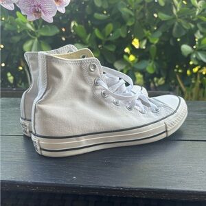 Converse Cream High-Top Sneakers